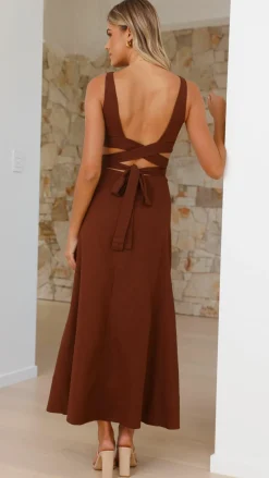 Main St Dresses|Maxi^Kimberley Maxi Dress - Chocolate