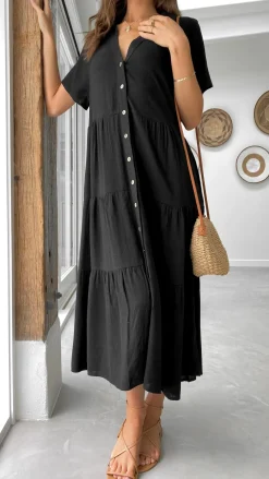 Desire Dresses|Midi^Kimberly Midi Dress - Black