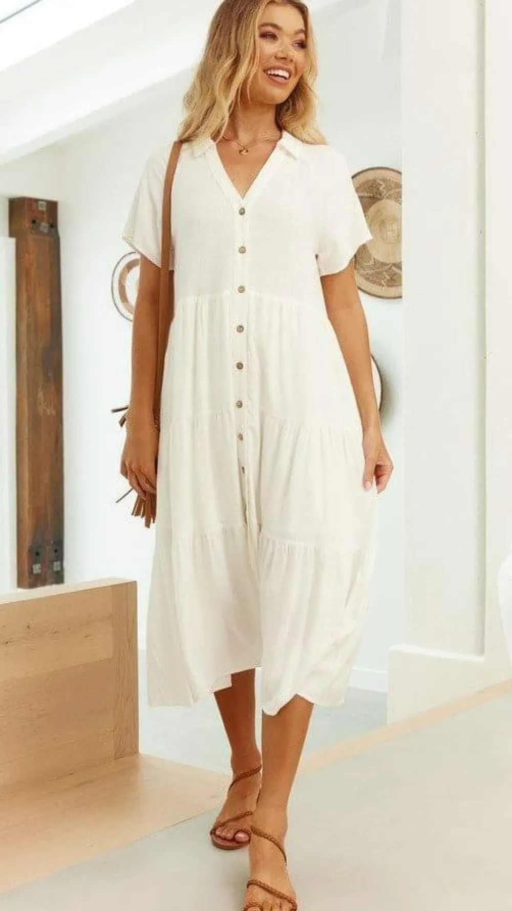 Desire Dresses|Midi^Kimberly Midi Dress - White