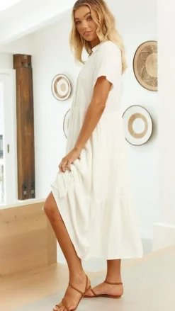 Desire Dresses|Midi^Kimberly Midi Dress - White