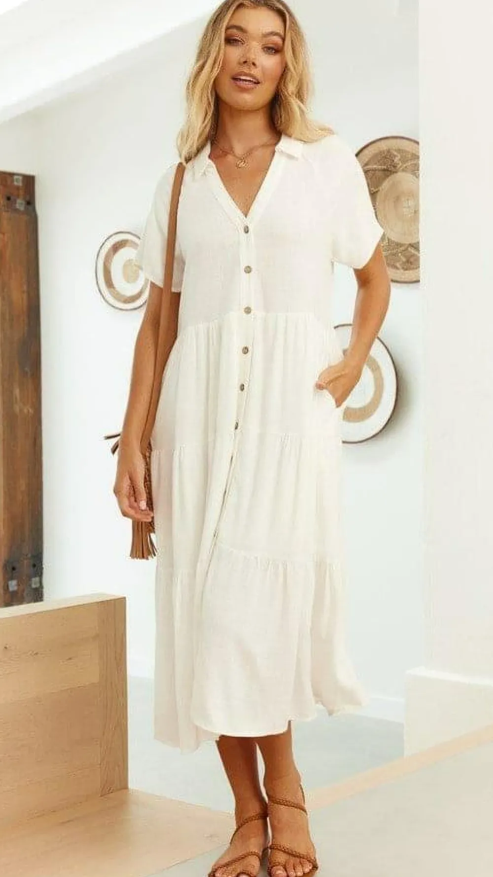 Desire Dresses|Midi^Kimberly Midi Dress - White