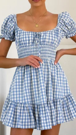 SASHA (BNE) Sale Dresses^Kori Mini Dress - Blue Check