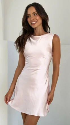 LILYWHYT Sale Dresses^Korie Boatneck Mini Dress - Soft Pink