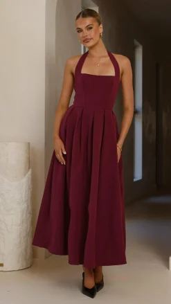 SASHA (BNE) Dresses|Maxi^Kristen Maxi Dress - Wine