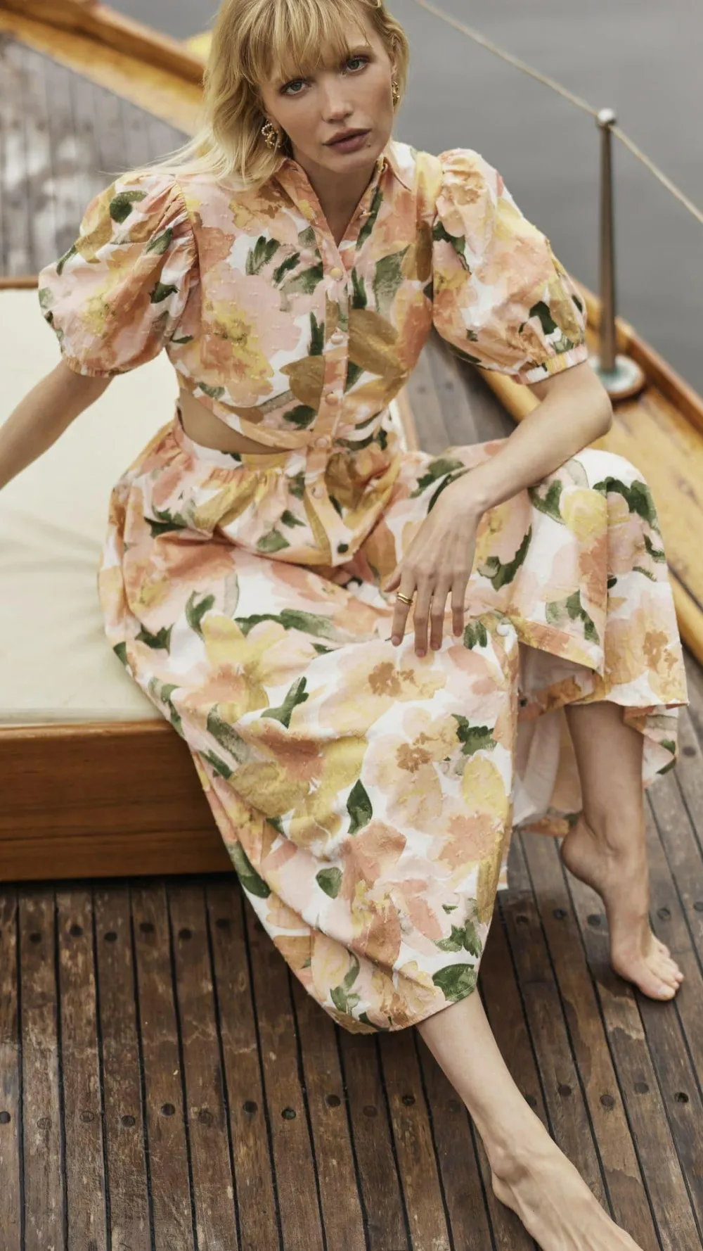 Girl and the Sun Dresses|Midi^Kylo Midi Dress - Mallorca Floral
