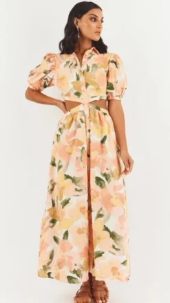 Girl and the Sun Dresses|Midi^Kylo Midi Dress - Mallorca Floral