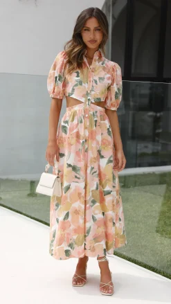 Girl and the Sun Dresses|Midi^Kylo Midi Dress - Mallorca Floral