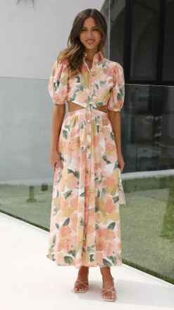 Girl and the Sun Dresses|Midi^Kylo Midi Dress - Mallorca Floral