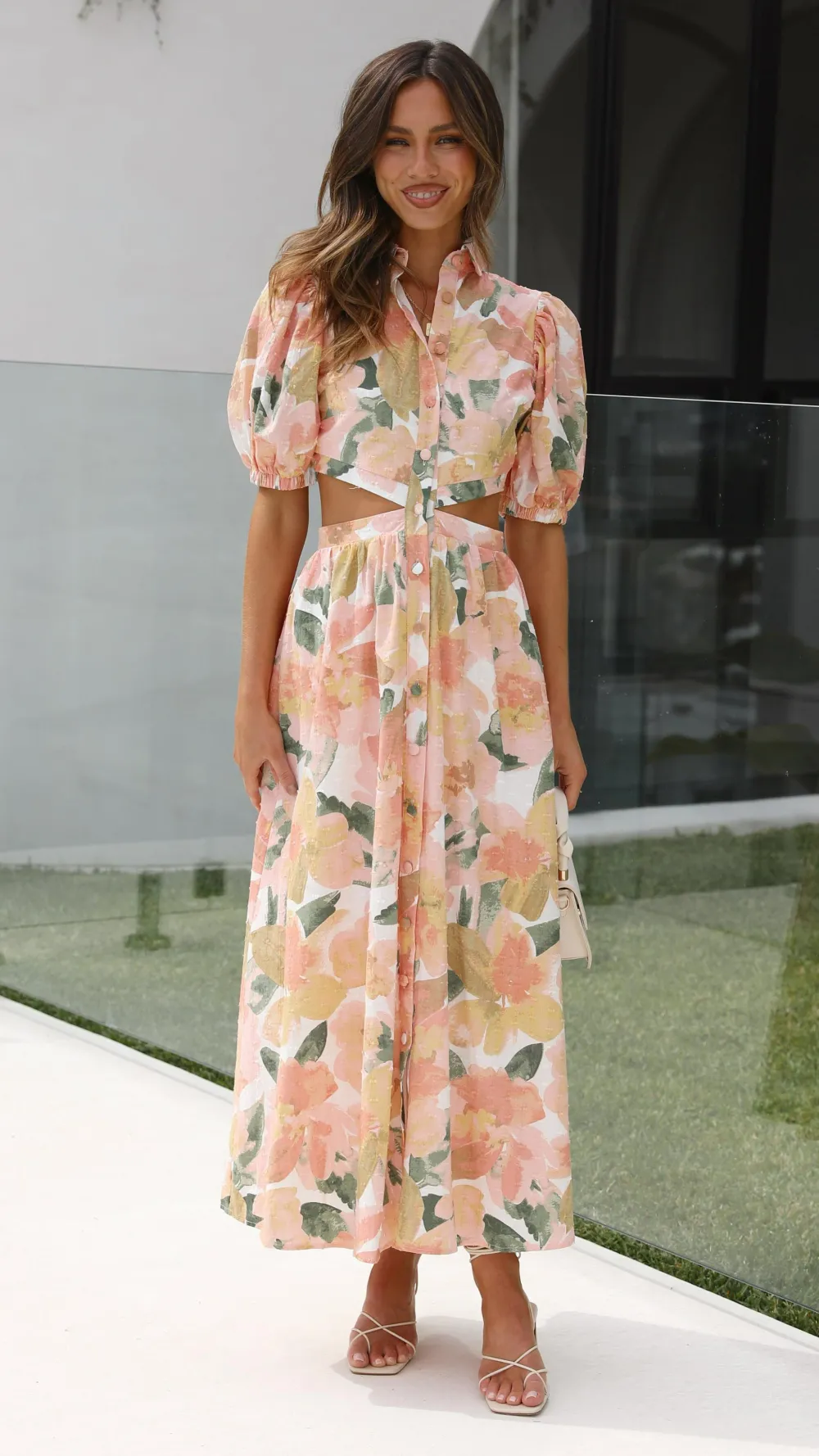 Girl and the Sun Dresses|Midi^Kylo Midi Dress - Mallorca Floral