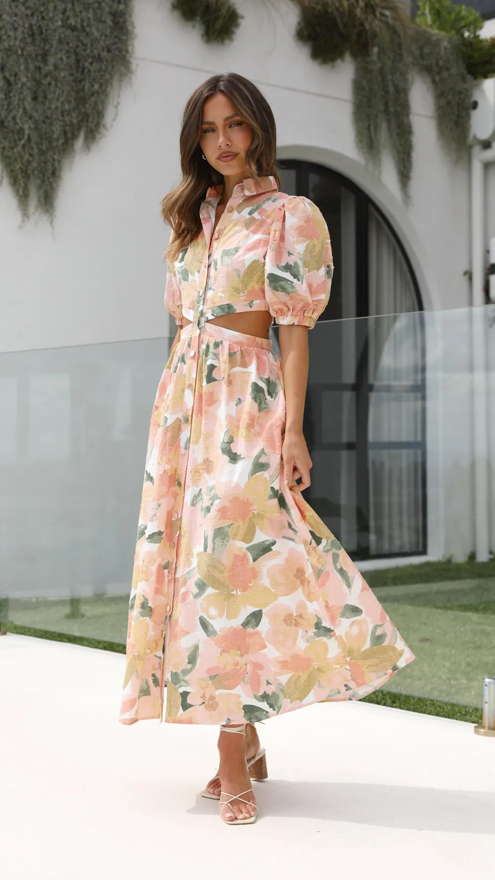 Girl and the Sun Dresses|Midi^Kylo Midi Dress - Mallorca Floral