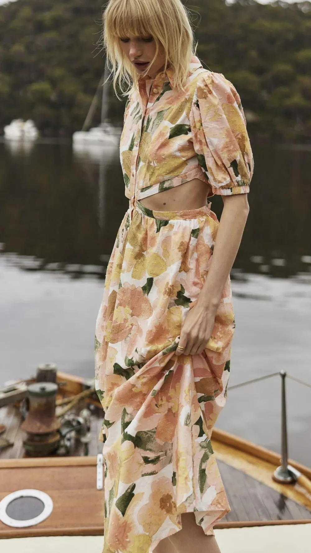 Girl and the Sun Dresses|Midi^Kylo Midi Dress - Mallorca Floral
