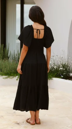 Shareen Dresses|Midi^Lainey Midi Dress - Black