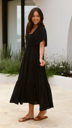 Shareen Dresses|Midi^Lainey Midi Dress - Black