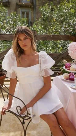 LILYWHYT Hen'S Collection|Dresses^Lakeithia Mini Dress - White