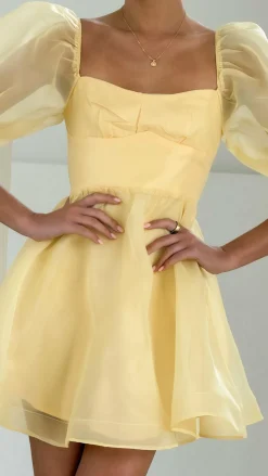 LILYWHYT Sale Dresses^Lakeithia Mini Dress - Yellow