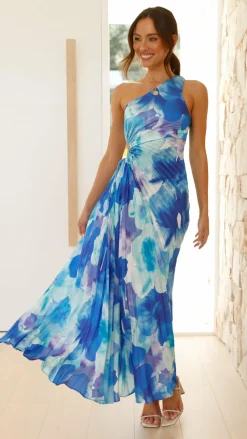 Shareen Dresses|Maxi^Laken Maxi Dress - Blue Floral