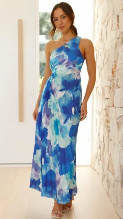 Shareen Dresses|Maxi^Laken Maxi Dress - Blue Floral