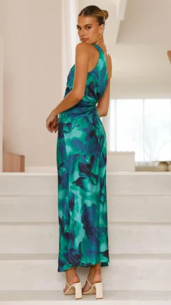 Shareen Dresses|Maxi^Laken Maxi Dress - Green Print
