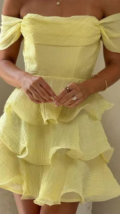 LILYWHYT Dresses|Mini^Lanelle Mini Dress - Yellow