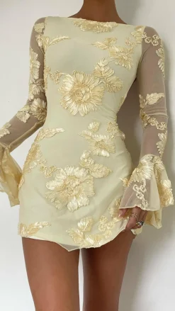 Shareen Dresses|Mini^Lanesia Mini Dress - Yellow
