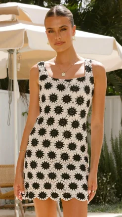 LILYWHYT Sale Dresses^Laney Mini Dress - Black/Cream