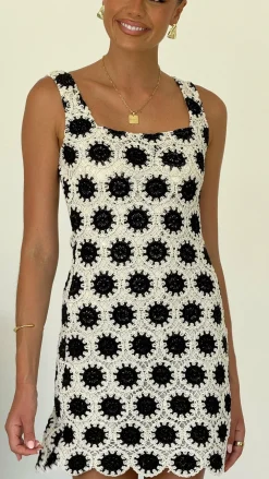 LILYWHYT Sale Dresses^Laney Mini Dress - Black/Cream