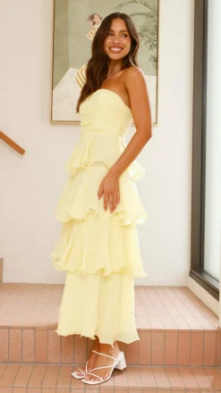 LILYWHYT Dresses|Maxi^Lanica Maxi Dress - Yellow