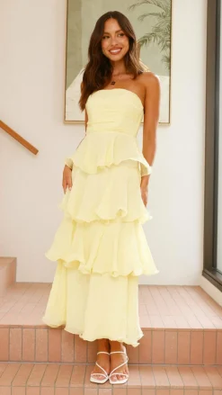 LILYWHYT Dresses|Maxi^Lanica Maxi Dress - Yellow