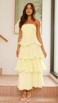 LILYWHYT Dresses|Maxi^Lanica Maxi Dress - Yellow
