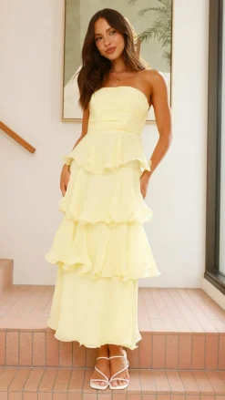 LILYWHYT Dresses|Maxi^Lanica Maxi Dress - Yellow
