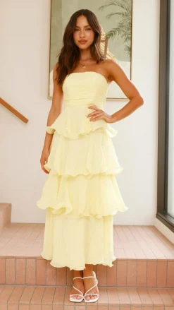 LILYWHYT Dresses|Maxi^Lanica Maxi Dress - Yellow