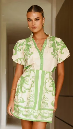 Mia Milani Sets|Tops^Lanie Shirt - Sage / Cream