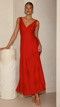 SASHA (BNE) Dresses|Maxi^Lavara Maxi Dress - Red