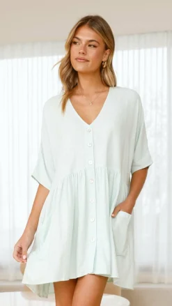 Slide Show Sale Dresses^Leah Mini Dress - Mint