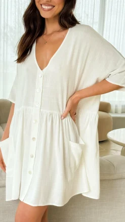 Slide Show Sale Dresses^Leah Mini Dress - White