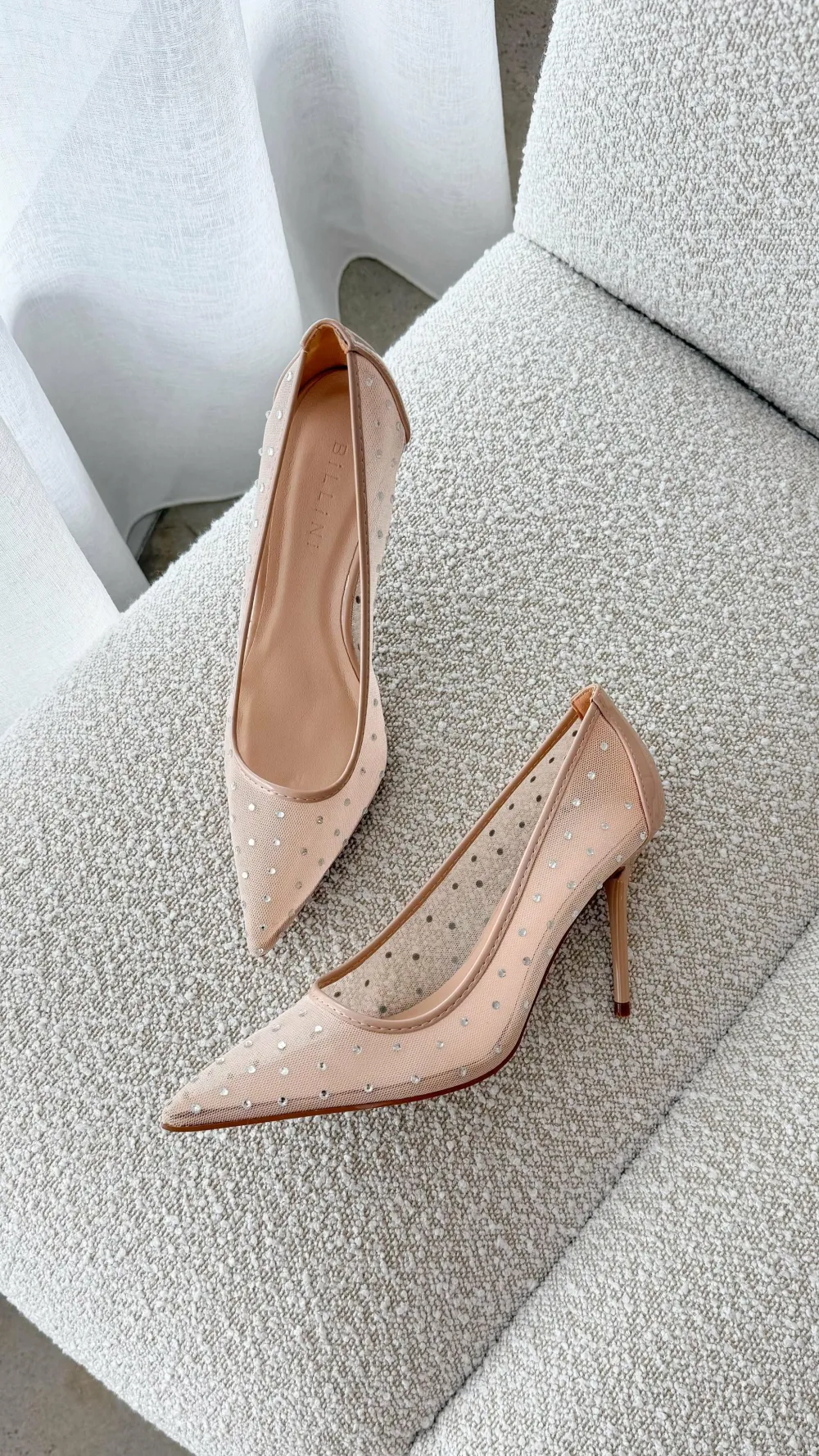 Billini Billini^Lee Heels - Petal Mesh Diamante