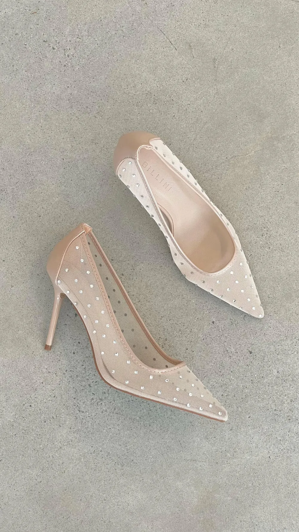 Billini Billini^Lee Heels - Petal Mesh Diamante