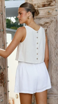 Fashion Allied Bottoms^Leila Shorts - White
