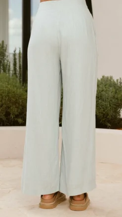 YH AND CO Sets|Bottoms^Lexi Linen Pants - Blue