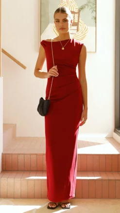 YH AND CO Dresses|Maxi^Lilah Maxi Dress - Wine