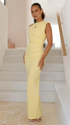 YH AND CO Dresses|Maxi^Lilah Maxi Dress - Yellow