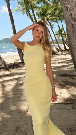 YH AND CO Dresses|Maxi^Lilah Maxi Dress - Yellow