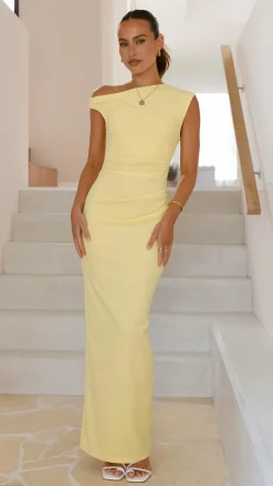 YH AND CO Dresses|Maxi^Lilah Maxi Dress - Yellow