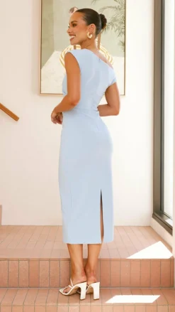 YH AND CO Dresses|Midi^Lilah Midi Dress - Baby Blue