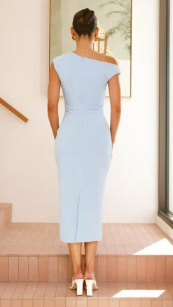 YH AND CO Dresses|Midi^Lilah Midi Dress - Baby Blue