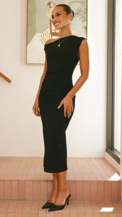 YH AND CO Dresses|Midi^Lilah Midi Dress - Black