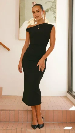 YH AND CO Dresses|Midi^Lilah Midi Dress - Black