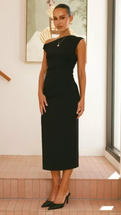 YH AND CO Dresses|Midi^Lilah Midi Dress - Black