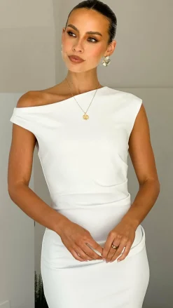 YH AND CO Hen'S Collection|Dresses^Lilah Midi Dress - White