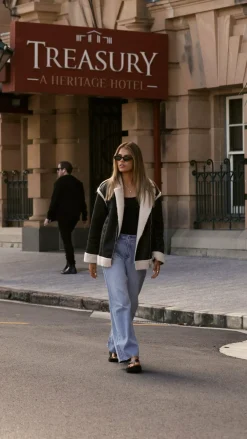 SNDYS THE LABEL Jackets|Outerwear^London Oversized Biker - Black